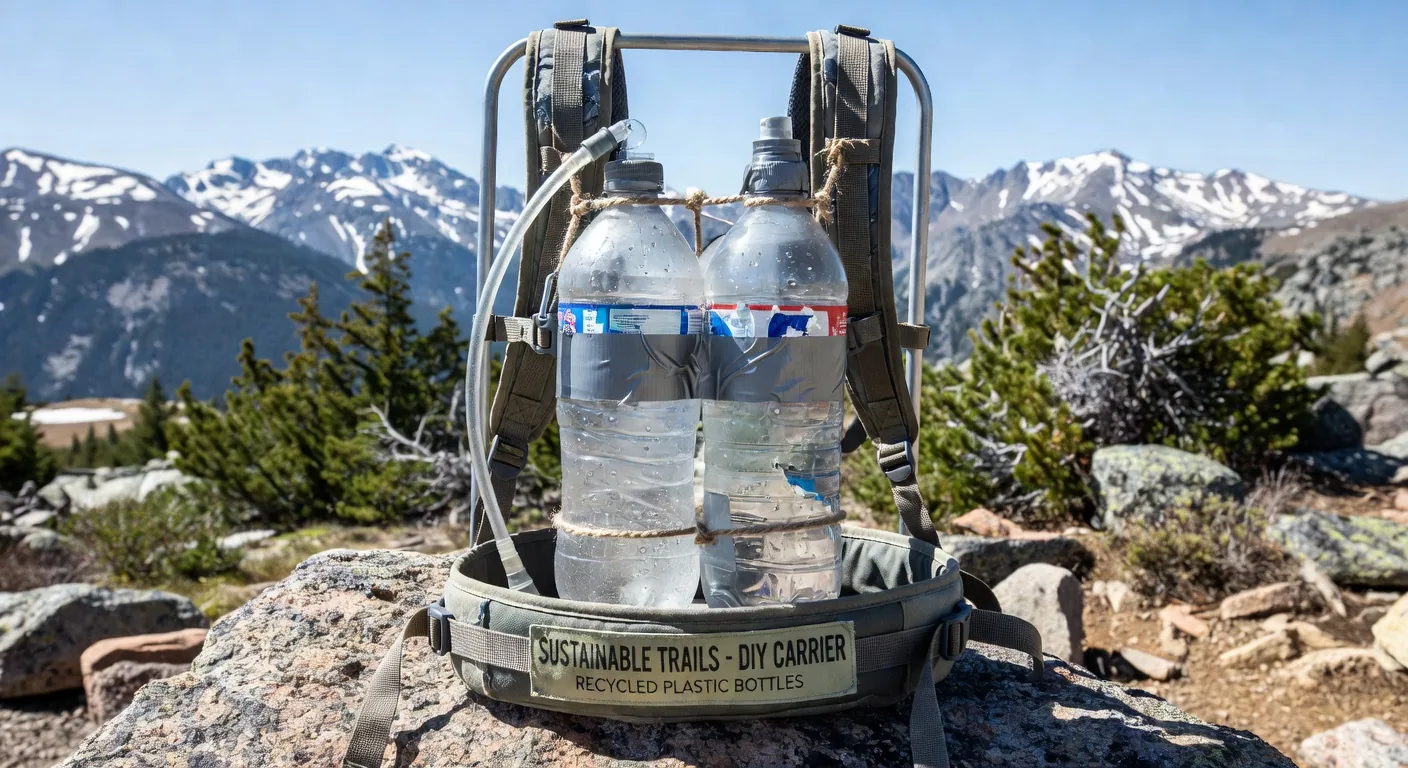 Recycled water carrier and filtration system on the trail